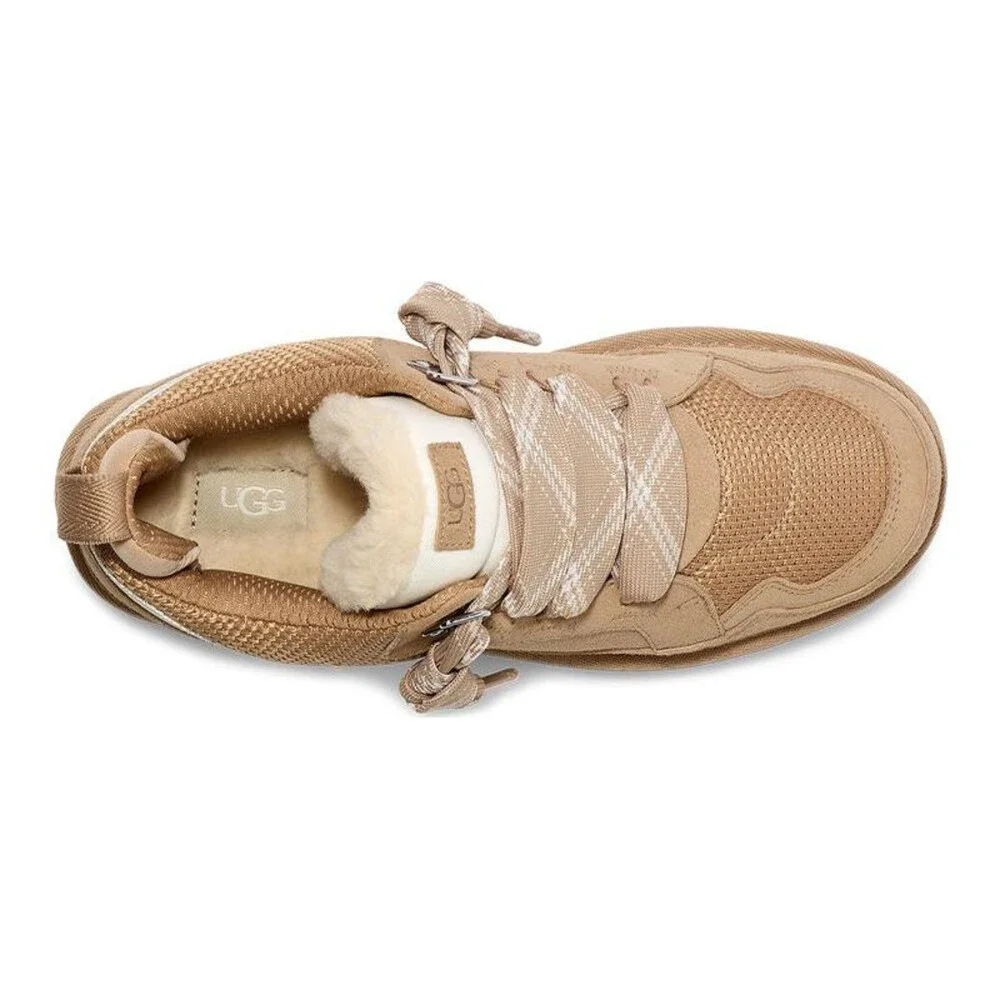 UGG Lowmel 1152410K-SAN Sneakers Kids US 6 Sand Suede Lifestyle Shoes RHS7314